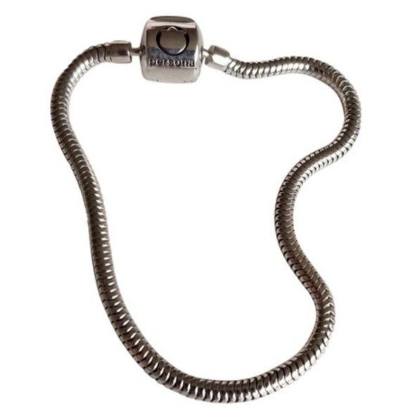 Persona Jewelry - Persona Sterling Silver 3mm Bracelet for Charms